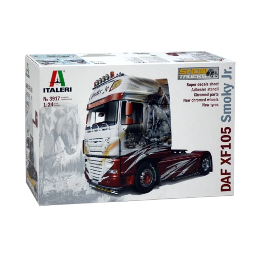 DAF XF 105 SMOKY JUNIOR KIT 1:24 Italeri Kit Camion Modellino Nuovo - Immagine 3 di 3