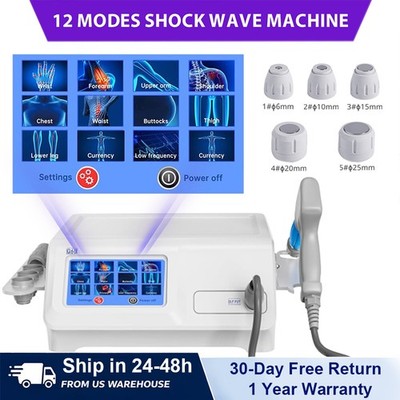 Kalecope 8 Bar Pneumatic ED Shockwave Therapy Machine Muscle Pain Relief Massage