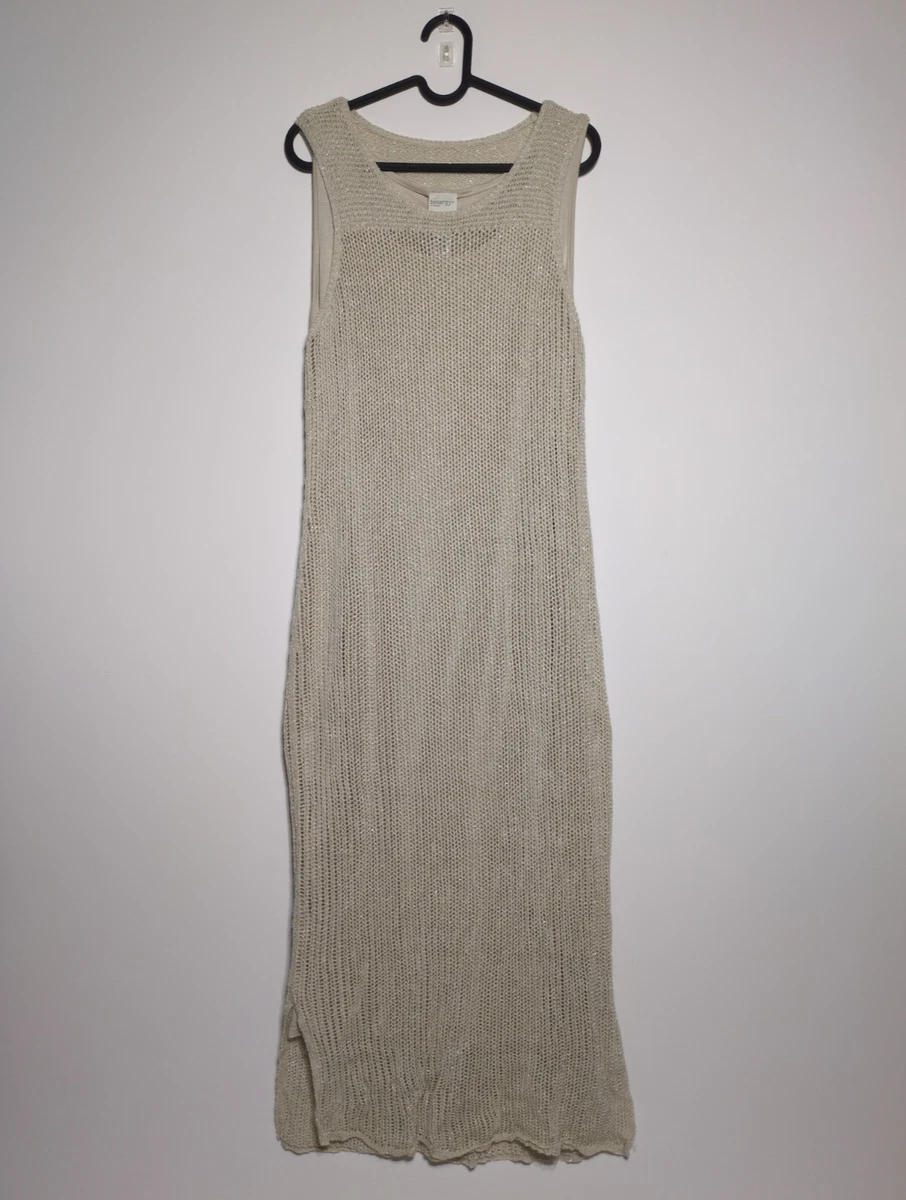 knee length dresses for ladies 100% Linen V-Neck Bell Pocket Midi Dress Evelina, Chicory Coffee / M main image 0