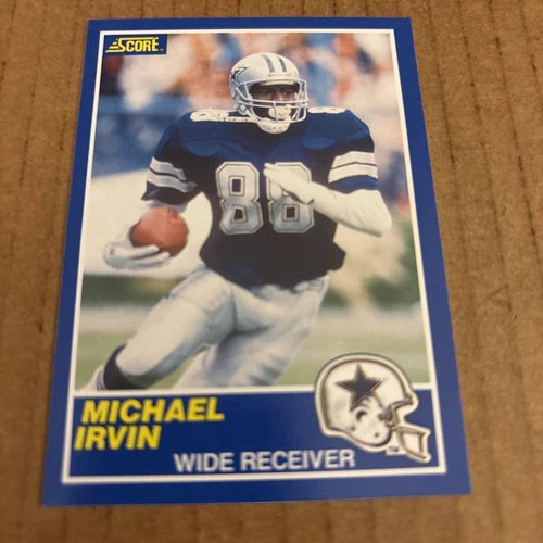 1989 Score MICHAEL IRVIN RC ROOKIE #18 Dallas Cowboys Football Card (f3)