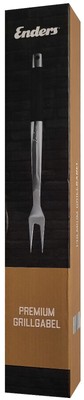 Enders Premium Edelstahl Grillgabel, Griff mit Soft-Touch-Beschichtung