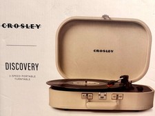 Crosley Discovery Bluetooth Turntable CR8009A-DU Dune Color 3-Speed 33/45/78 RPM