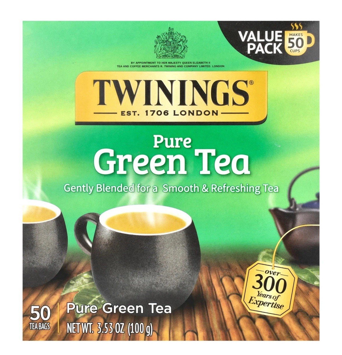 , 50 Tea Bags, 3.53 Oz (100 G)