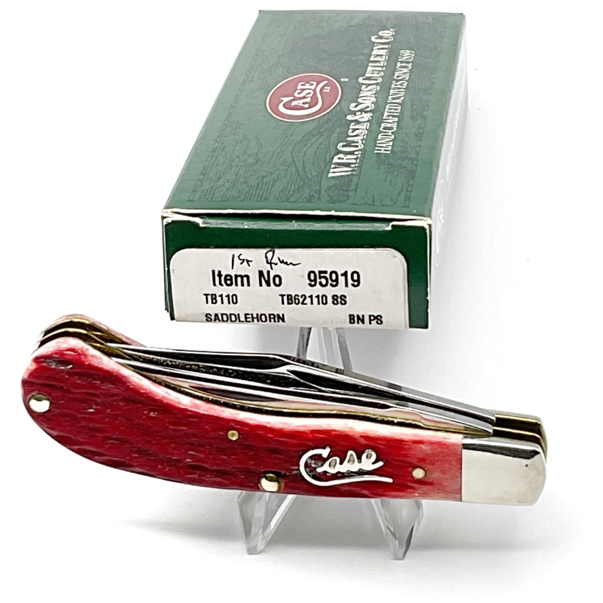 2004 Case XX Dark Red Bone Saddlehorn 1st Run Edition w/Script