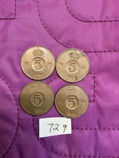 4 Sweden 5 Ore  Coins 1963/1965/(2)1968