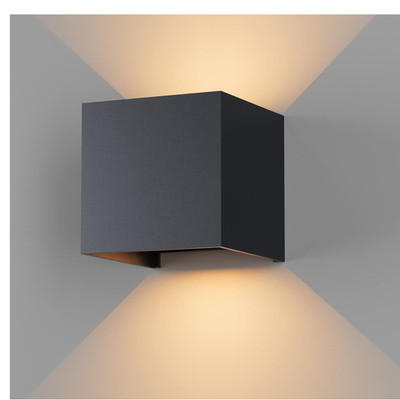 K-Bright LED Wandleuchte 12W Anthrazit 3000K