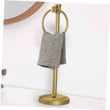 17 Inch Stand Hand Towel Holder Towel Bar Towel Hanging Ring, Brushed Gold