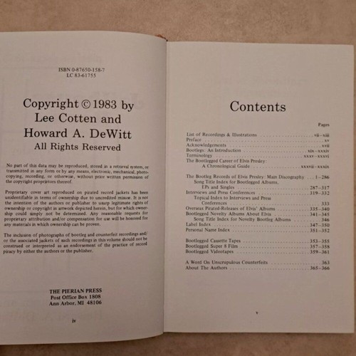 Vintage Jailhouse Rock : The Bootleg Records of Elvis Presley, by Lee Cotten - Picture 5 of 7