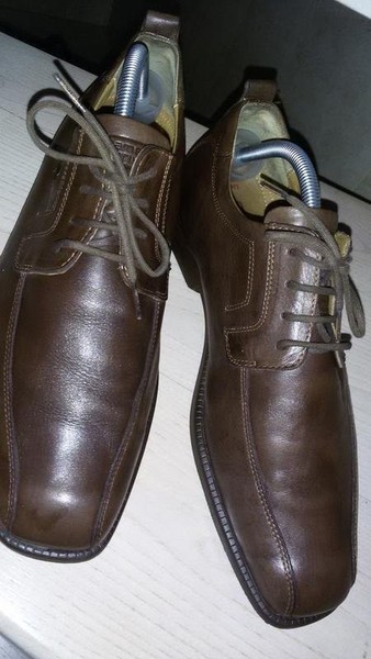 Men Camel Active Heels Brown Leather 43.5 #X5D