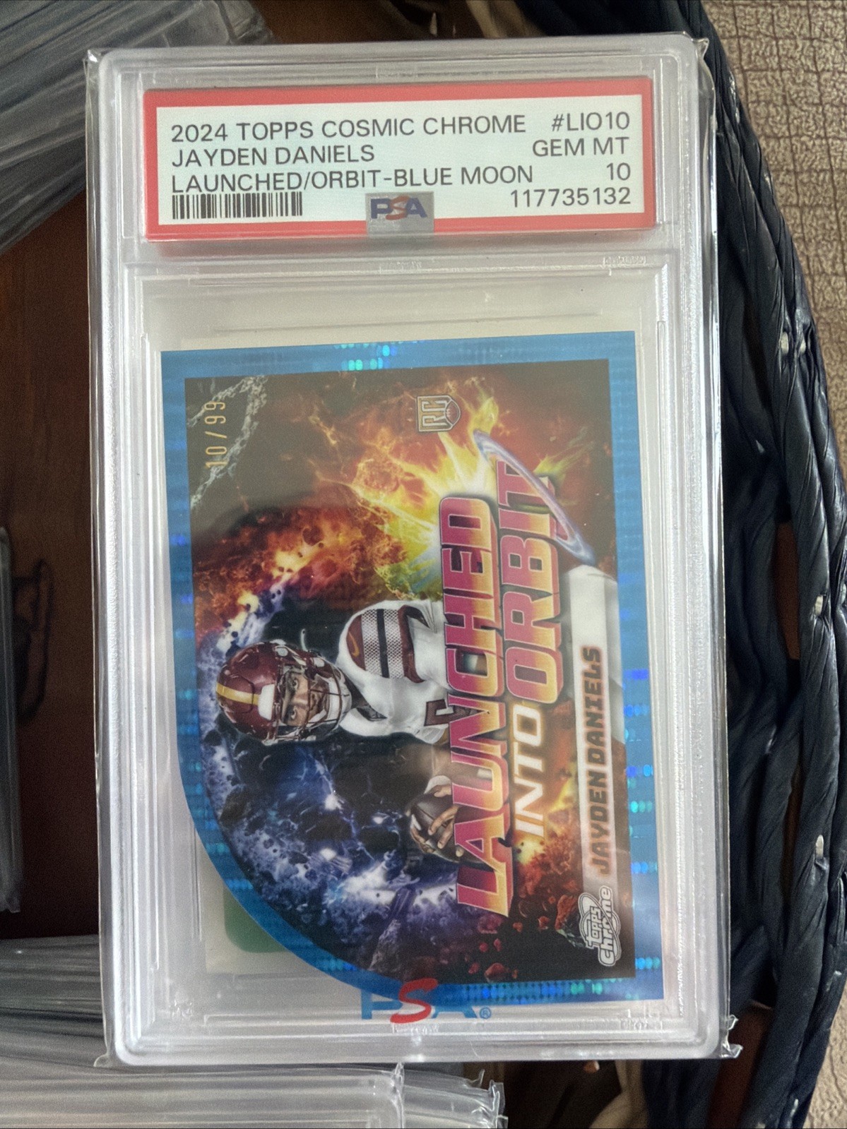 Jayden Daniels Topps Cosmic Chrome Launched Into Orbit #LIO10 Blue Moon