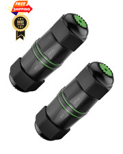 LEENUE Waterproof rj45 Coupler Cat6, IP68 Ethernet Black