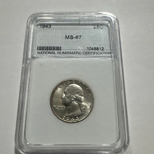 1948 Washington Quarter 25c MS67 ~ 90% Silver