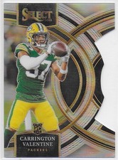 🟢 Carrington Valentine [Silver Prizm Die-Cut] #118 Football Cards 2023 Select🧀