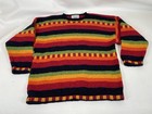 Avoca Collection Irish Pure New Wool Striped Sweater Mens Size XL/2XL Multicolor