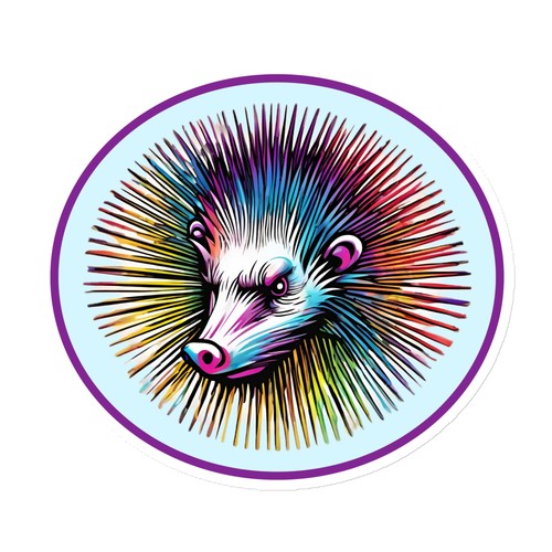"Psychedelic Opossum" Magnet Possum Beuteltier Tier Natur Geist Tier - Bild 4 von 4