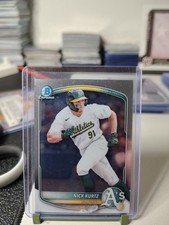 2025 Bowman - Chrome Prospects Nick Kurtz #BCP-114, Rookie, Oakland A's, Topps
