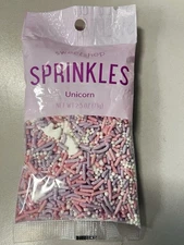 Sweetshop Sprinkles Unicorn Birthday Party Pink Purple White unicorns  2.5 oz