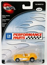 Hot Wheels '58 Corvette GM Performance Parts Series - 56593 NRFP 2002 Yellow