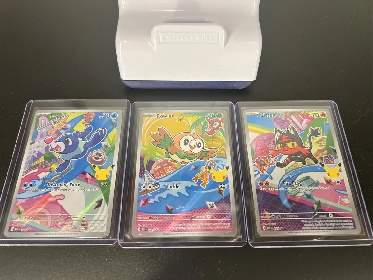 Pokemon First Partner Illustration Collection 3 card gen 7 Alola set | eBay