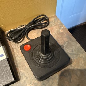 Atari  2600 Jr Console Black UNTESTED With Joystick And Joycom Sensor Read Desc