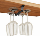 Gelive 9-Inch under Cabinet Wine Glass Holder Stemware Rack Glass Storage Hanger