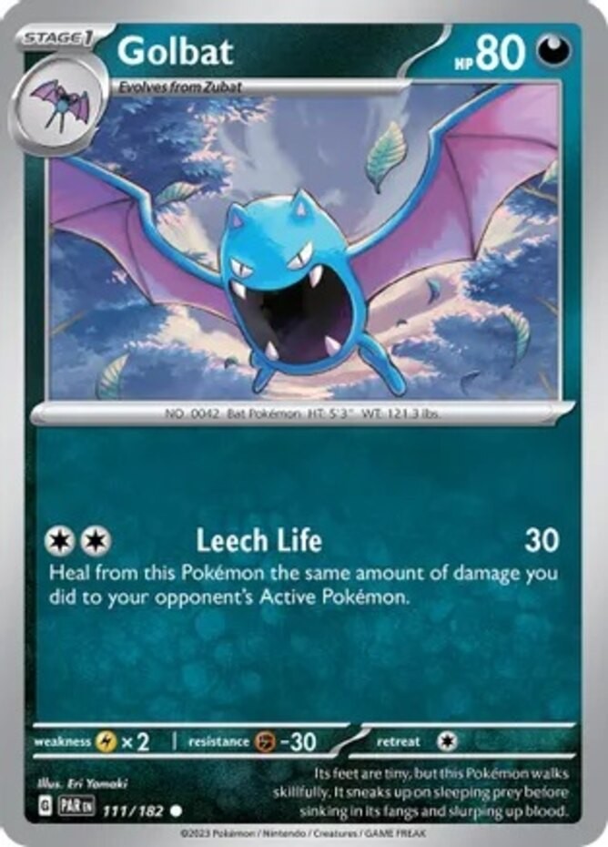 Golbat - 111/182 - Common - Reverse Holo - Near Mint