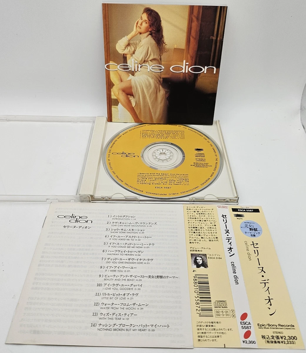 CELINE DION S/T Japón 1ª Edición CD ESCA-5587 con OBI La Bella y la Bestia 1992
