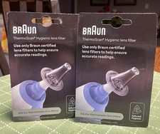 NEW LOT OF TWO 40 ct. Braun Replacement Thermoscan Lens Filters - 80 pc total