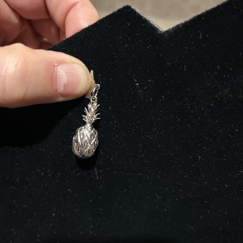 Crea Sterling Silver Pineapple Charm Vintage Souvenir 3D HAWAII - Picture 2 of 7