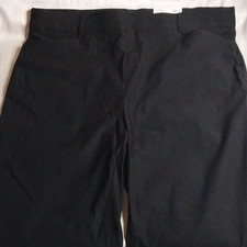 Rafaella Women's Stretch Pant Black Straight Functional Pockets Flat Front 16