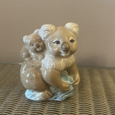 Szeiler Keramik Koala & Joey Hochglanz Glasur handbemalt Vintage Cottagecore 