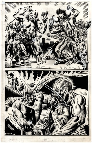 KEN LANDGRAF/ANTHONY CACIOPPO~ UNPUBLISHED PAGE NEW ART!