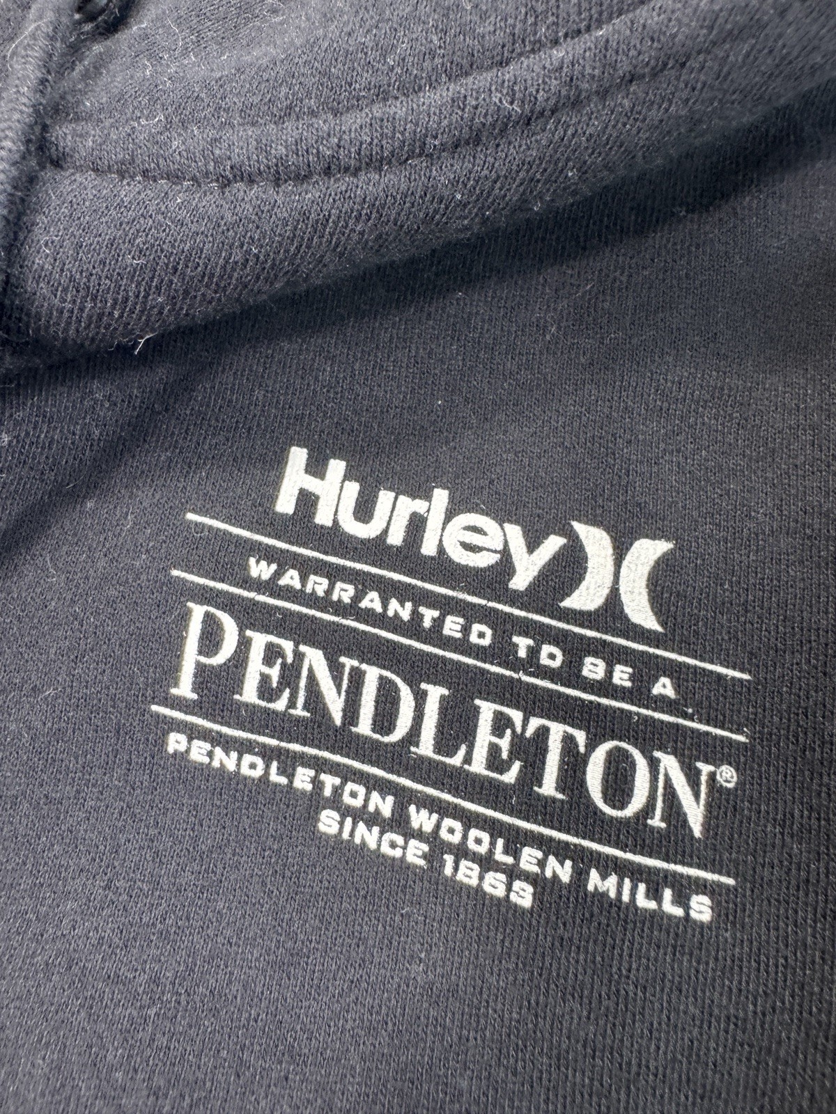 Hurley Pendleton Black Pullover Casual Hoodie Men… - image 5