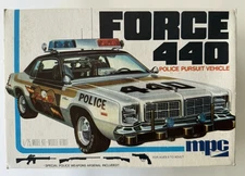 MPC Force 440 Dodge Police Pursuit Vehicle 1/25 Scale Kit 1-0723 (1978) NIOB