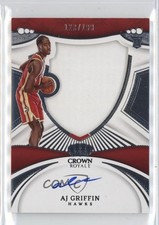 2022-23 Panini Crown Royale Rookie Silhouettes 120/199 AJ Griffin #140 Auto 1i9m