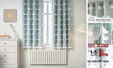 Curtains for Bedroom 54 Inch Long Double Layer 52"W x 54"L Pack of 2 Aqua
