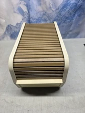 🔥Vtg 1983 Roll Top 5.5 Inch Floppy Disk Case Microcomputer Accessories Inc. EUC