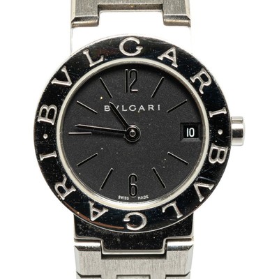 BVLGARI 腕時計 レディースウォッチ BB23SS BVLGARI Watch BB23SS Quartz Black Dial Stainless Steel Women's