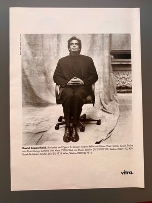 1994 Vitra David Copperfield Figura II Bellini Thiel Vintage Ad Werbung Reklame