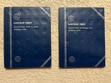 Lincoln wheat penny collection 1909-1958 books I and II 99.9 complete