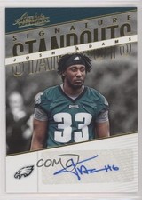 2018 Panini Absolute Signature Standouts Josh Adams #SS-JA Auto 2t7