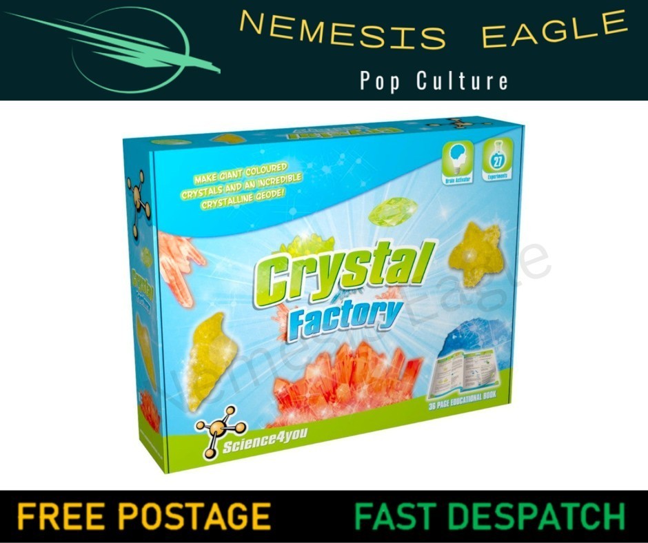 SCIENCE4YOU CRYSTAL FACTORY CRYSTAL GROWING EXPERIMENTS KIT FOR CHILDREN AGES 8+