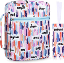 Bible Cover Case for Women 10'' Floral Bible Cover Case Women Portable Protectiv