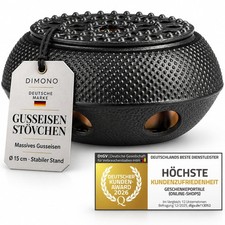 St&ouml;vchen Gusseisen Teew&auml;rmer - H&auml;lt deinen Tee mit einem Teelicht gem&uuml;tlich warm