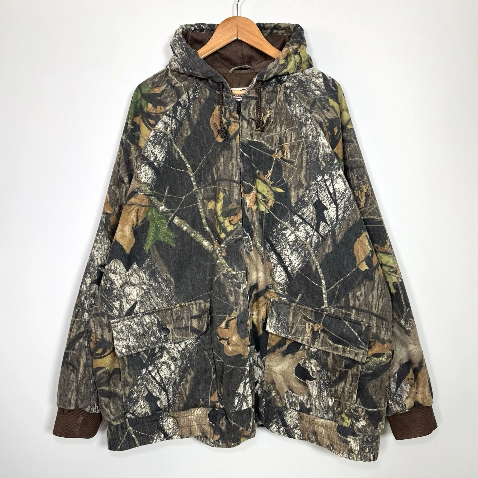 FieldStaff Mossy Oak Insulated Bomber Jacket 3XL Camo Hunting Outdoor Camping