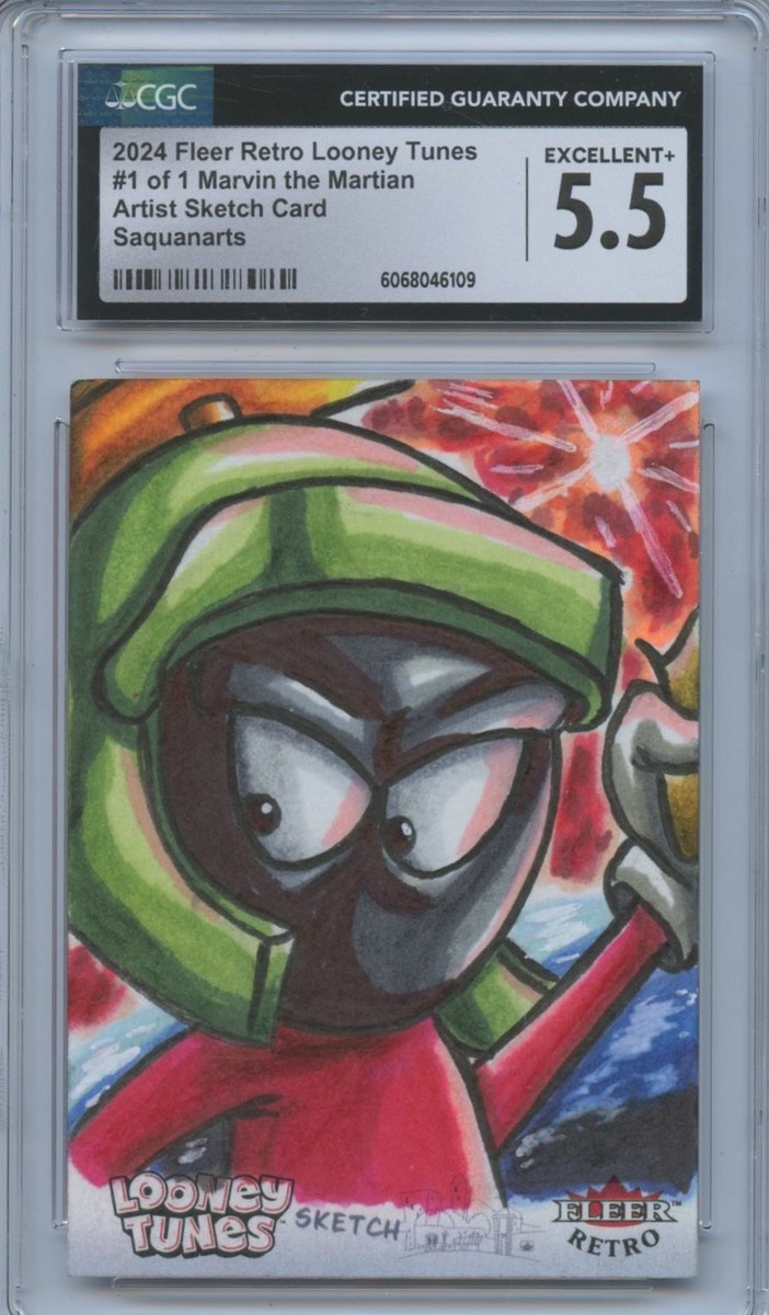Marvin The Martian 2024 Fleer Retro Looney Tunes 1/1 Sketch