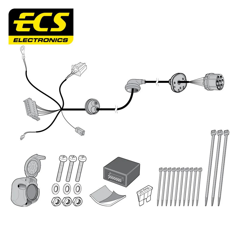 Towbar Wiring Kit 7 Pin MERCEDES CLS Coupe March 2018 - MB08307U