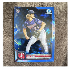Topps Bowman Chrome Sapphire Joe Ryan Twins Rookie Base Set #8 2022