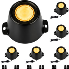 Submersible LED Lights, 5W 12V-24V AC/DC 2200K Amber Warm White LED Wired Pond S