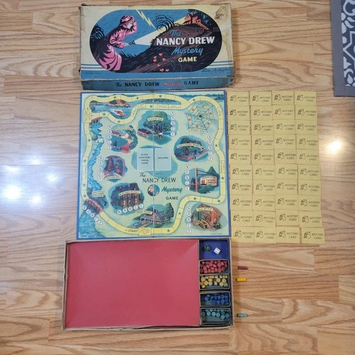 Vintage 1957 THE NANCY DREW MYSTERY GAME Parker Brothers Board Game